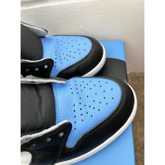 Nike Men’s Size 11.5 Air Jordan 1 Retro OG High Top Blue Black Lace Up With Box - Picture 7 of 12